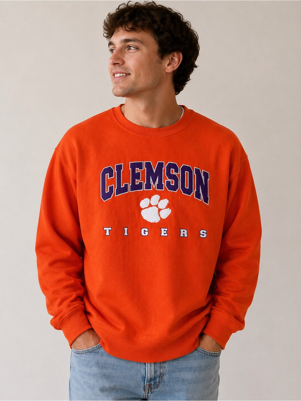 NWT Clemson Tigers Sweatshirt Men’s XXL Embroidered Logo NCAA Pullover
